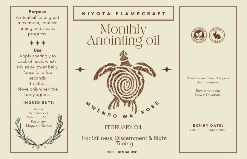 Mwendo wa Kobe ๐ข- February Anointing oil
