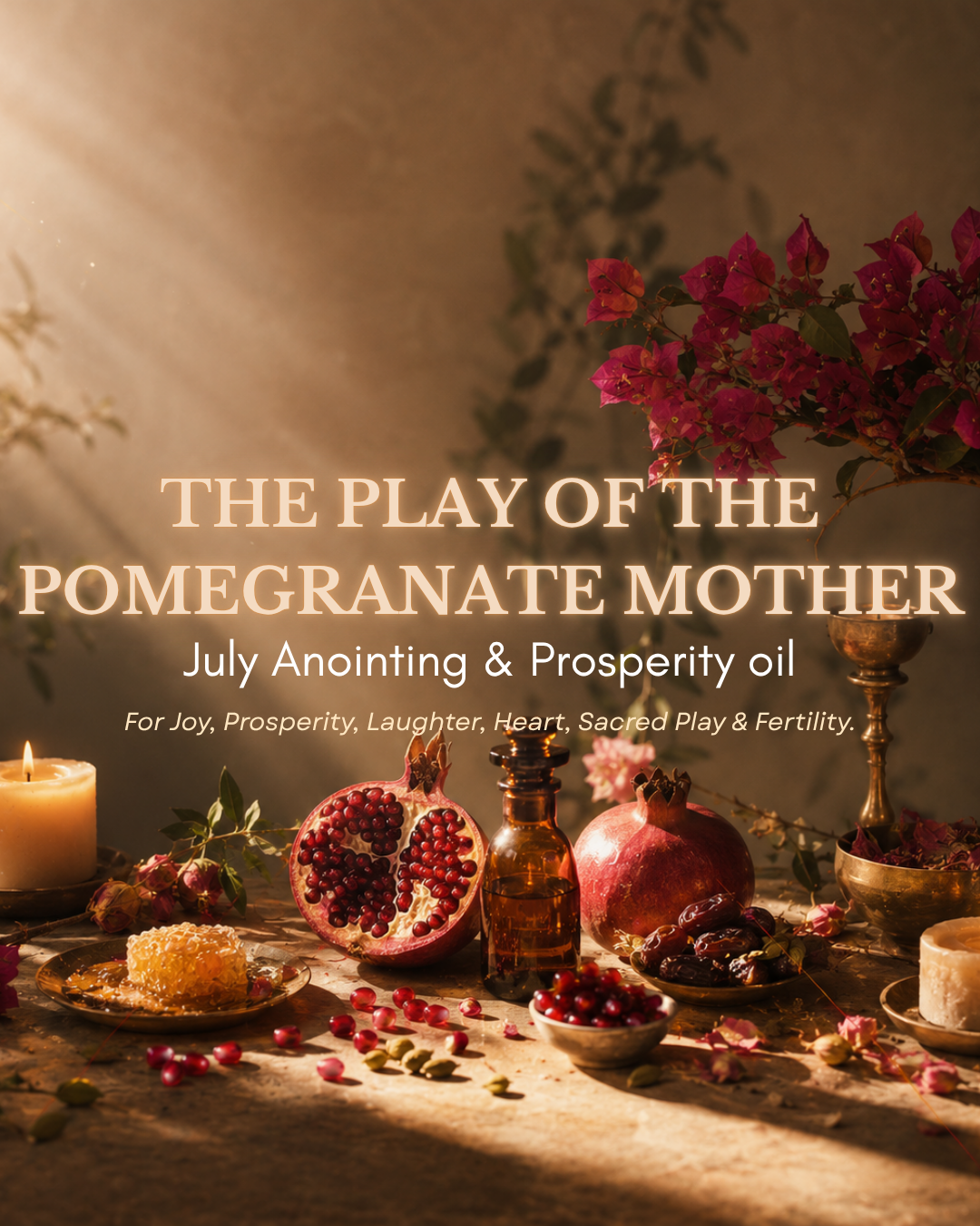 The Play of the Pomegranate Mother🍎🍯 - July Anointing & Prosperity oil