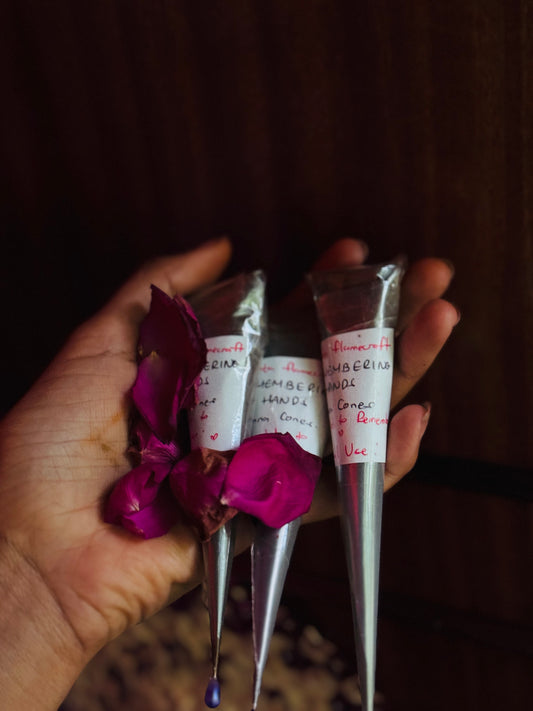 Remembered Hands Henna cones- Flamecrafted with Ache 🔥🤲🏾